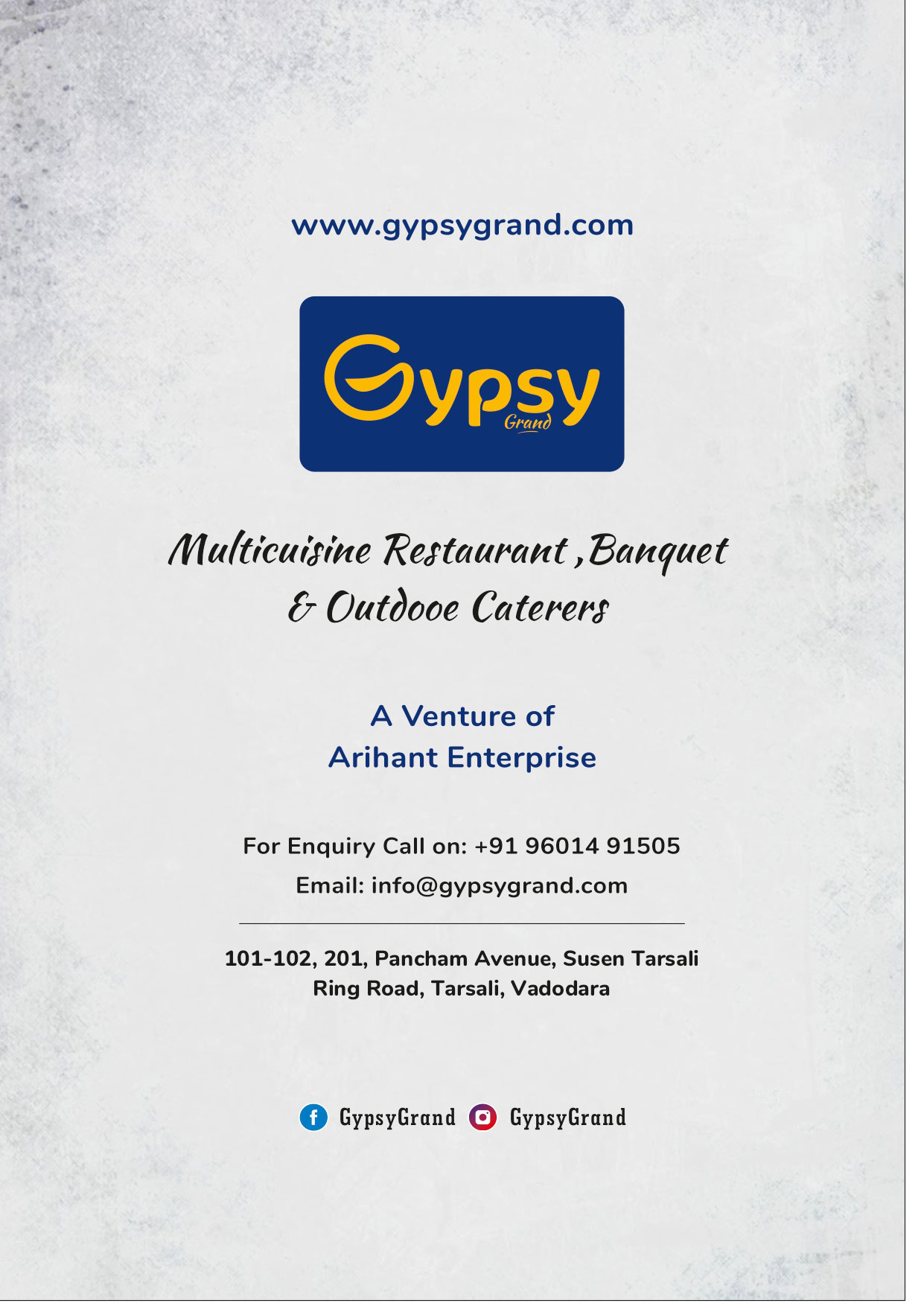 GypsyGrand - Do You Live In Tarsali, Makarpura Or Manjalpur? Did You Know  At Gypsy Grand Restaurant You Get Served A Wide Variety Of BBQ Food Items?  Check Out These BBQ Menu
